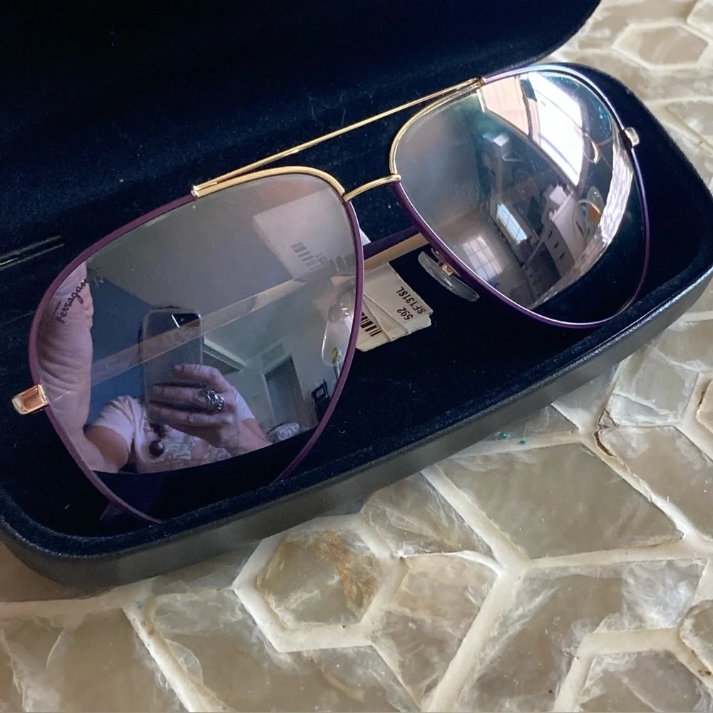 NEW!  Salvatore Ferragamo 60mm Aviator Sunglasses in ‘Quartz Sat’